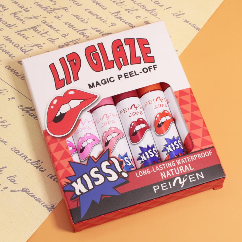 PENNIFEN Magic Pearl Waterproof Lip Glaze - Vibrant, Non-Stick, Long-Lasting.