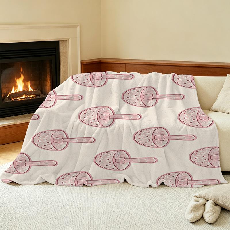 Printed Flannel Fleece Blanket - Soft, Warm & Skin-friendly, Perfect for Home, Dorm, Halloween & Christmas
