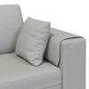 3 Piece Sofa Cloud Grey 250 x 188 x 76 cm Fabric