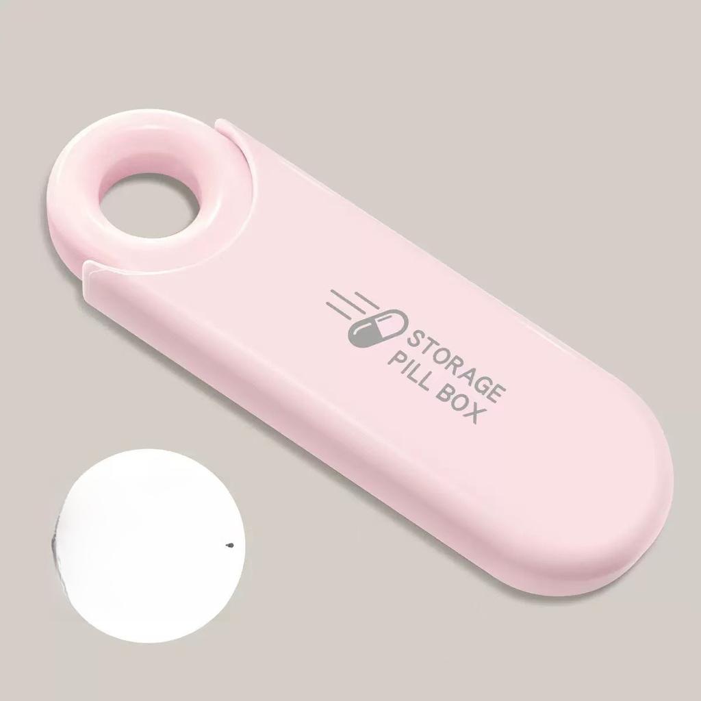 Portable Mini Pill Box Travel Carry On Three Compartments Sealed Moisture Proof Medicine Storage Box