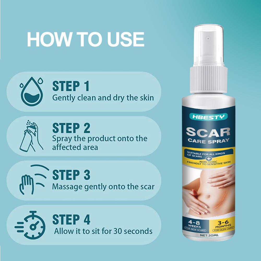 Hbesty Scar Spray Advanced Care For Postsurgical And Burn Recovery Suitable For All Types Skin