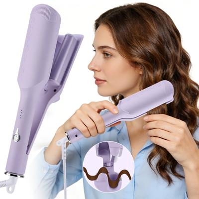 32MM Electric Curling Iron Automatic Curling Tool Long Lasting Styling French Styling Rotating Anti-Flame Design 4 Adjustable Te
