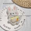 Cartoon Plush Rabbit Doll Brooch - Cute Soft Accessory with Heart Bag