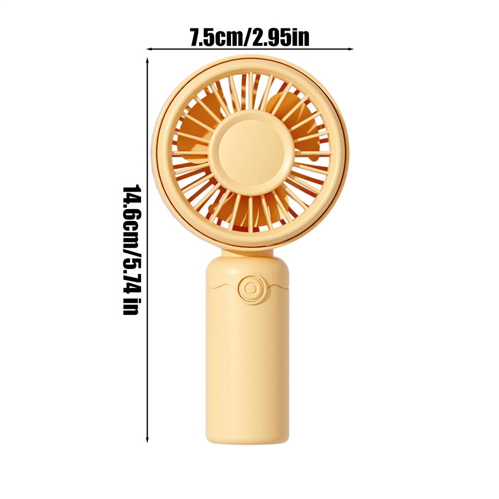 NEW Portable Fan 3 Speed Adjustable Quiet USB Rechargeable Personal Hand Held Fan For Indoor Outdoor Home Office School Travel