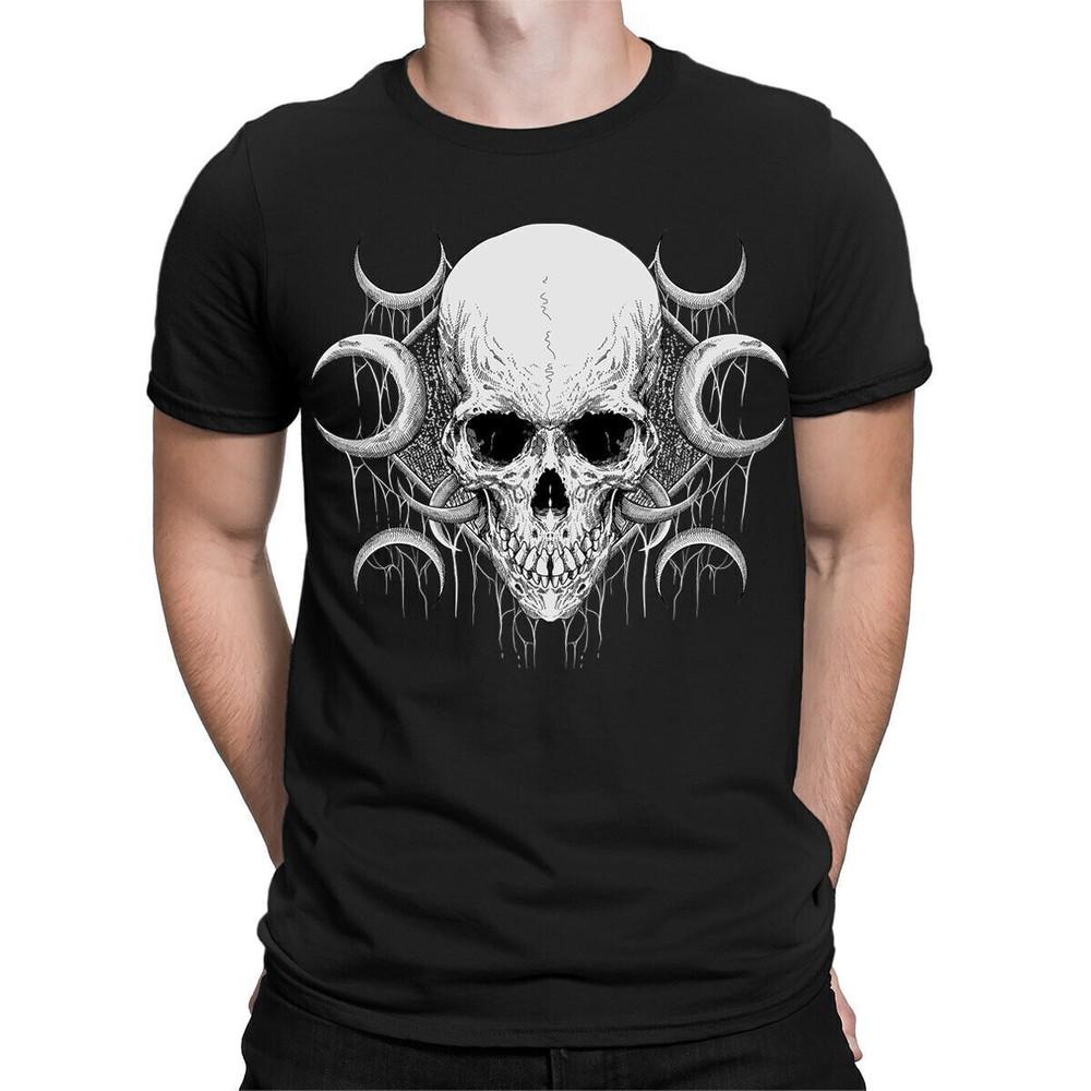 

Skull Biker Motorbike Rider Horror Scary Fantasy Mens Womens T-Shirts Top #TA-25 3XL