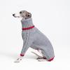 Italian Greyhound Clothes, Warm Sweater for Whippets, Dog Onesie, Two-Legged Turtleneck Warm Sweater for Small Medium Dogs (Small, Grey)