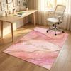 Pink Theme Soft Crystal Velvet Rug Custom Name & Text Print Non Slip Floor Rug for Bedroom Living Room