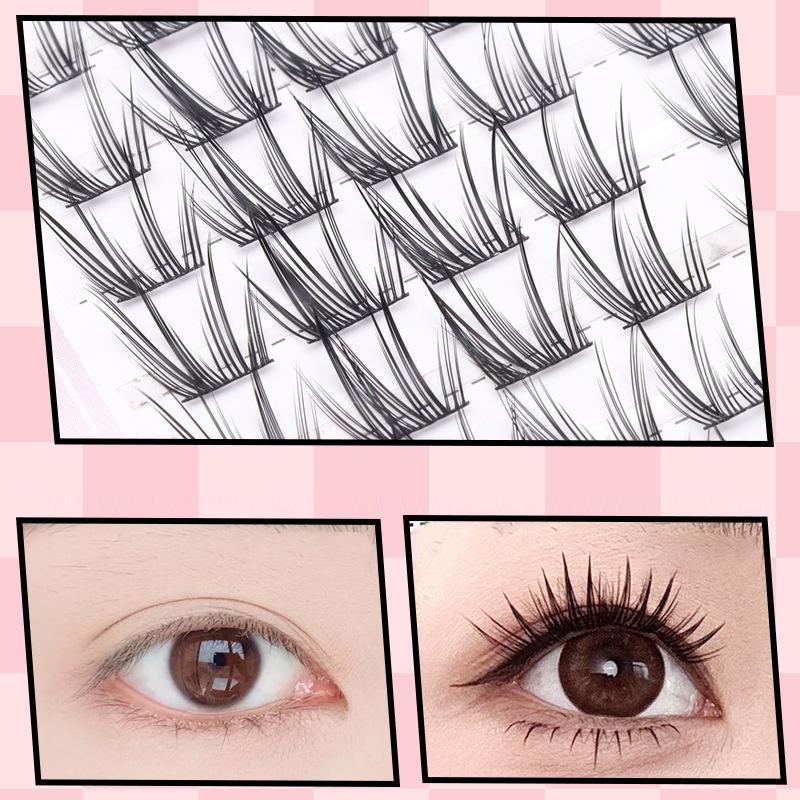 Forest Elf Series Large Capacity Eyelash Book Manga False Eyelashes Natural Long Curled Thin Fluffy Stem Segmented False Eyelash