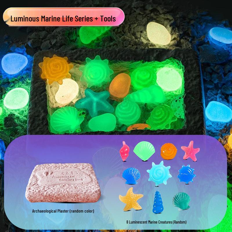 Children s Archaeological Gem and Marine Animal Digging Kit - Educational Handicraft Gift
