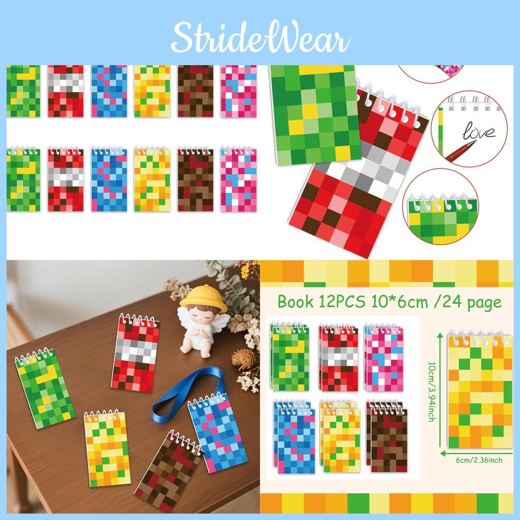 Minecraft Pixel Notebook With Cartoon Design For Student Diaries Events And