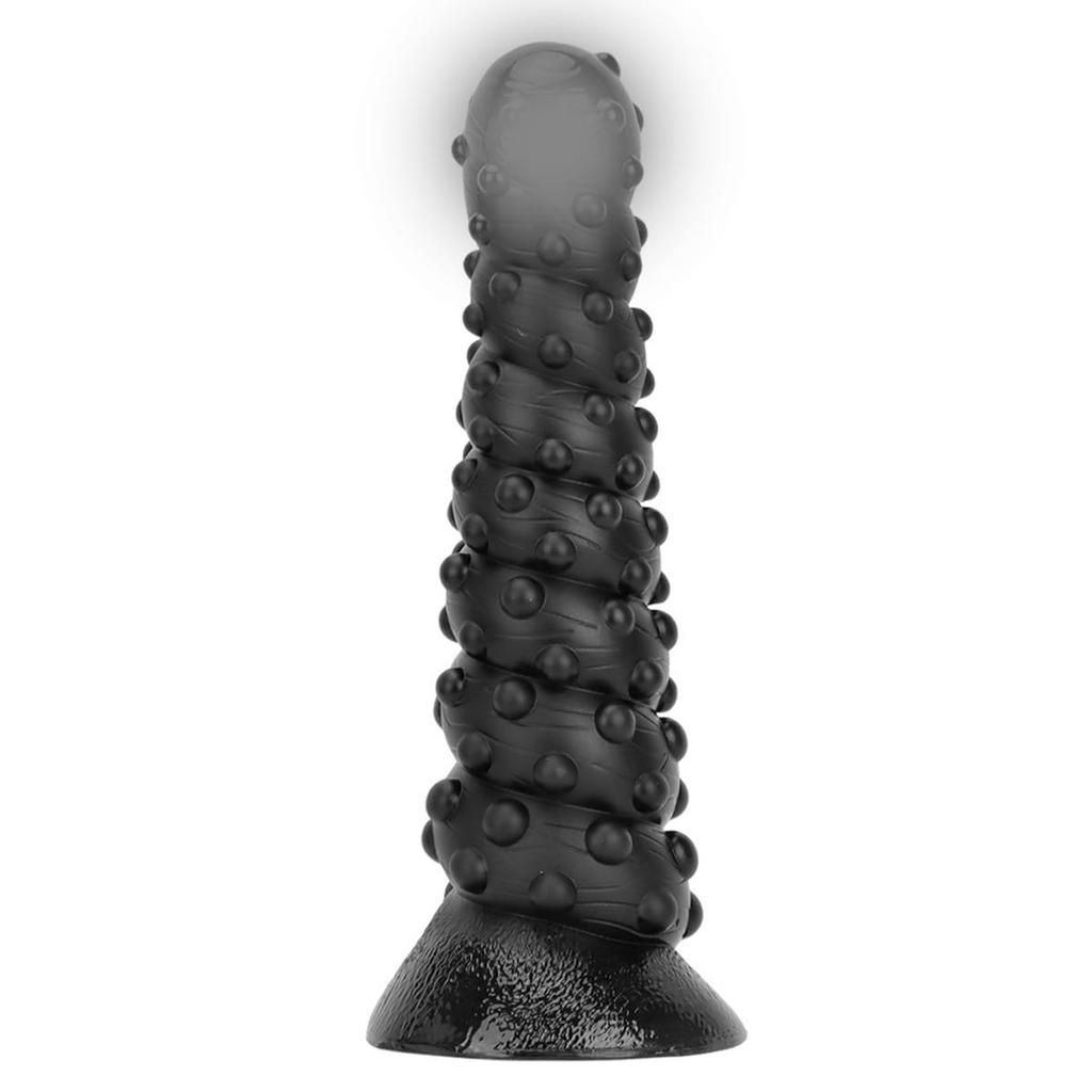 Tsukitoy Anal Anal Plug with Suction Extra Thick Dildo with Diameter 5cm or Anal Beads for Men and Made of Anal SM Unisex Anal Dildo, Cup, Bumps,