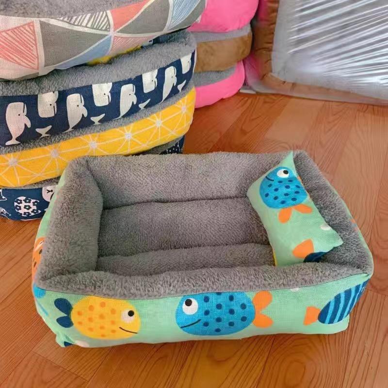 

Мягкая лежанка для питомца, лежанка для кошки, лежанка для собаки, матрас для питомца с подушкой, зимний теплый удобный коврик для сна для кошек, собак, плюшевый коврик для кошки, домик для кошки S-42x32 зелёный