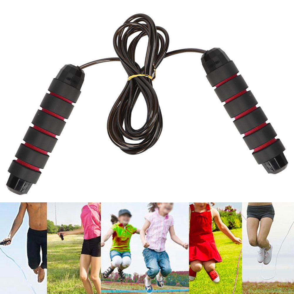 Thick Jump Rope Steel Wire Cord Foam Handle Lose Weight Sporting Goods Portable for Gym Exercise1