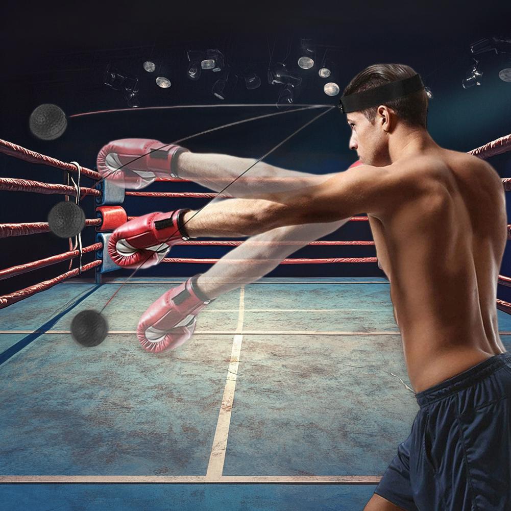 Boxing Reflex Ball Boxing Training Ball with Headband Boxing Speed Ball for Hand Eye Coordination Punching Speed