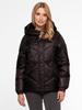 SHORT WOMEN' QUILTED DOWN JACKET WITH A HEART