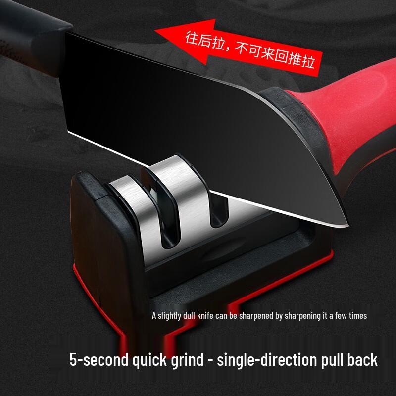 Three-Stage Kitchen Knife Sharpener: Fast, Precise, and Efficient Whetstone for Fine Grinding and Quick Edge Renewal