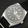 VINTAGE SEIKO 5 AUTOMATIC REFURBISHED JAPAN MENS BLACK DIAL WATCH a440673-9 Sk-a440673-1