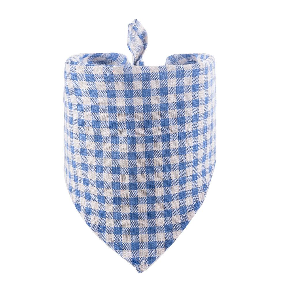 1PC Dog Bandanas Summer Scarf, Durable Triangle Reversible Orange Blue Green Bibs Handkerchief for Puppy Pet