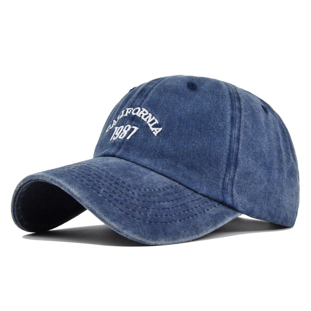 Baseball Vintage Cap Embroidered Cap Washed To Make Old Sun Hat Curved Hat Brim
