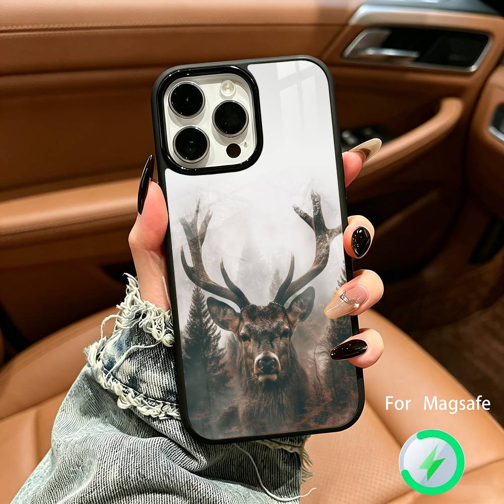Deer -Hunting Phone Case For IPhone17 16 15 14 13 12 11 Pro Max 16/15/14Plus Wireless Charger Cover Funda iPhone17Air