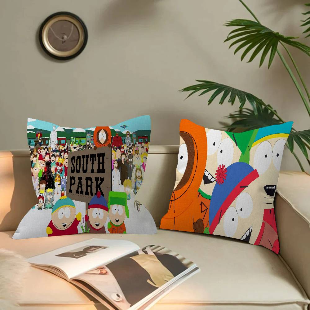 South Cartoon Parke Personalized Pillow Cover Kids Bedroom Wild Party Decor Pillowcase Kid Birthday Shower Gift