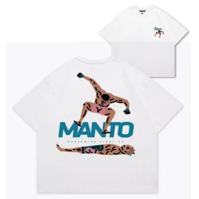 Nowy Modny Męski T-shirt z Nadrukiem Literowym, Amerykański Niszowy Design Top, Casualowy i Wygodny z Czystej Bawełny z Krótkim Rękawem Ins