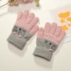 3- 10Years Old Fashion Warm Kids Winter Gloves Windproof Coldproof Baby Gloves Thicken Candy Color Knitted Gloves Toddler