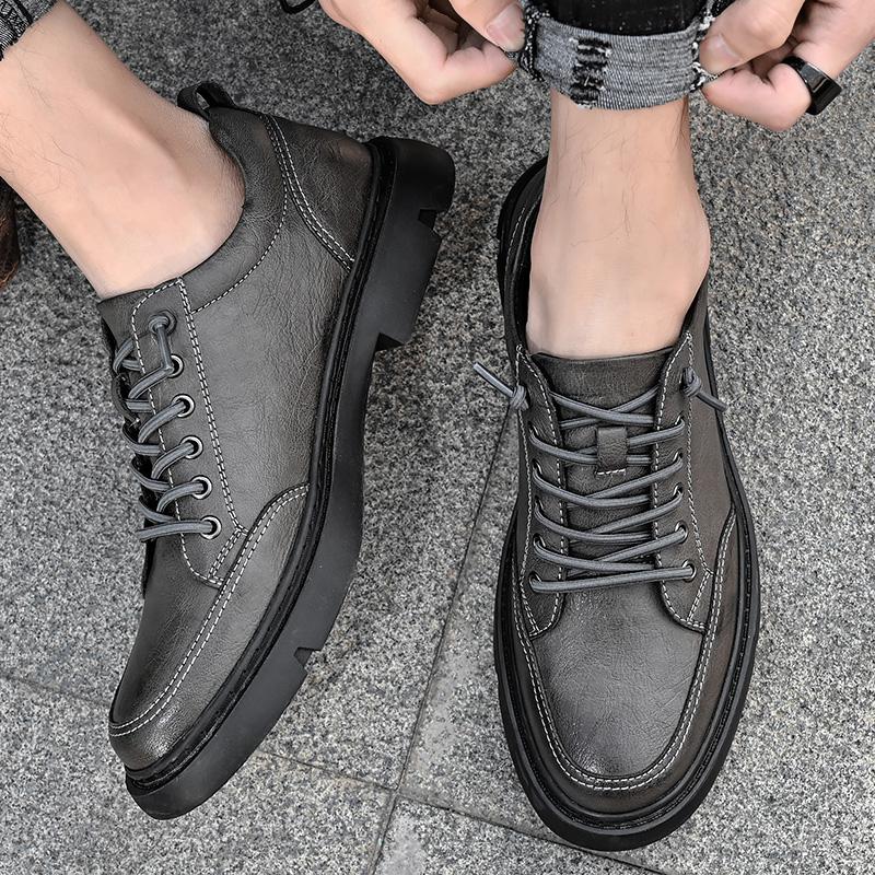 Деловая деловая обувь из натуральной кожи, роскошная брендовая мужская ...