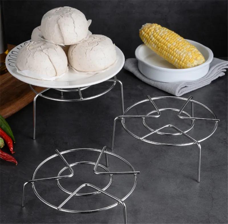 Stainless Steel Steamer Rack Multi-Purpose Steam Tray Stock Pot Steaming Tray Stand Kitchen Cookware rice cooker steaming rack