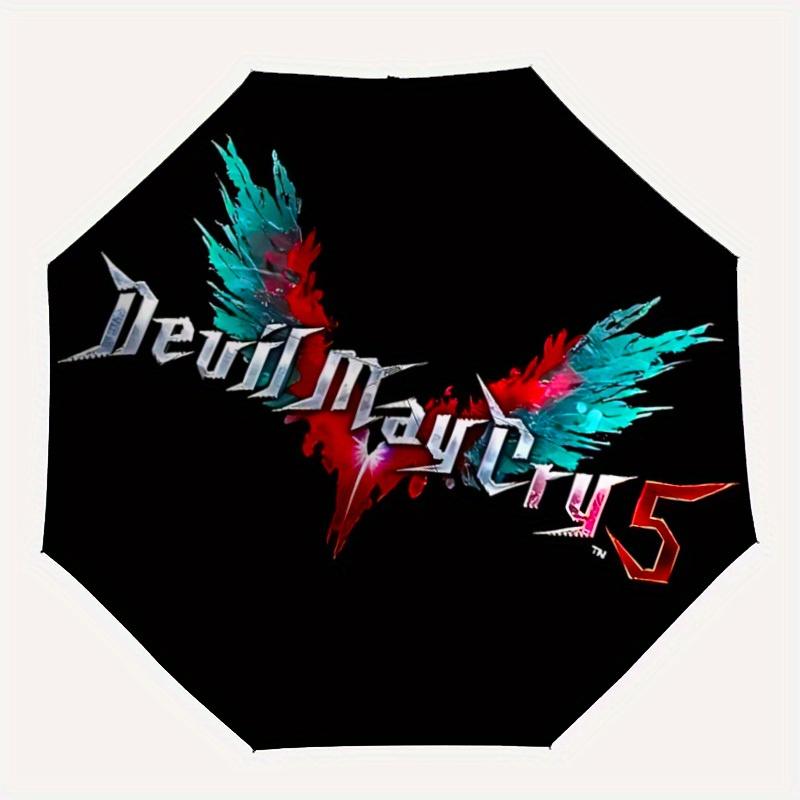 

1pc Devil May Cry 5 Automatic Opening/closing Umbrella, Foldable Sunshade, Perfect Gift for Friends, Durable Plastic Handle yy250808054