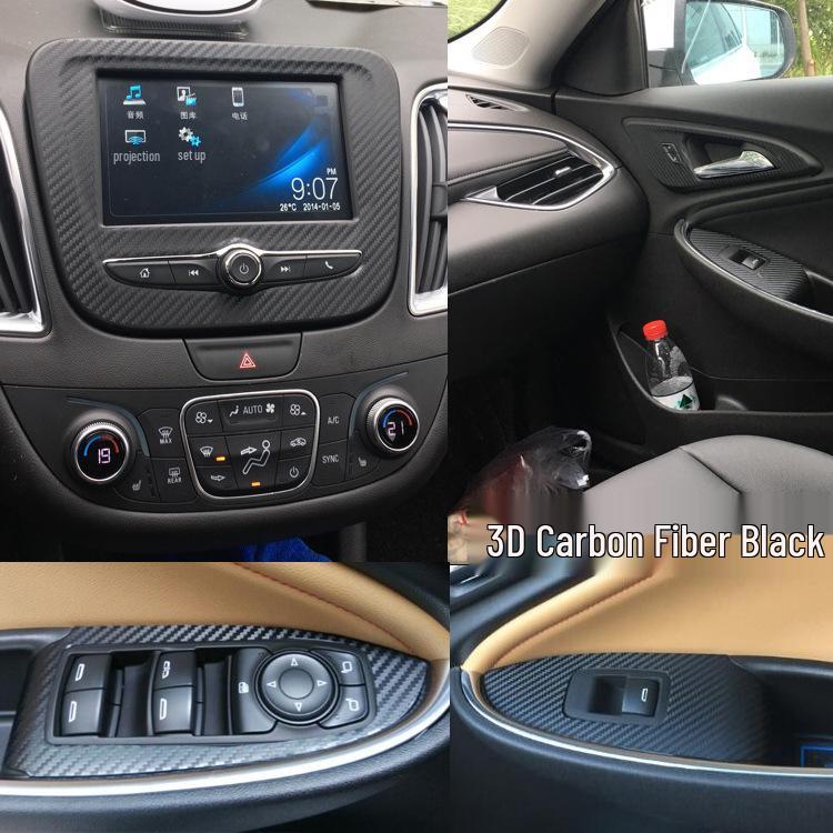Malibu XL Carbon Fiber Interior Decoration Sticker for Navigation and Shift Area