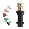 High Pressure Washer Quick Adapter 5-Color Foam Nozzle Set for Karcher K2-K7 Car Wash Accessories