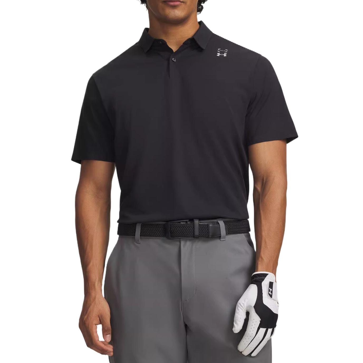 Under Armour SS26 Halo Bonded Solid Color Short Sleeve Polo Golf Shirt Men tops 6009638-001 M