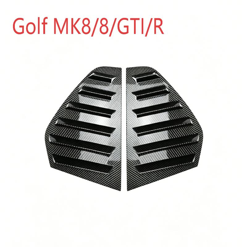 Car Rear Side Vent Quarter Window Louver Shutter Cover Trim Compatible With Golf Mk4/5/6/7/8//R Louver Cover