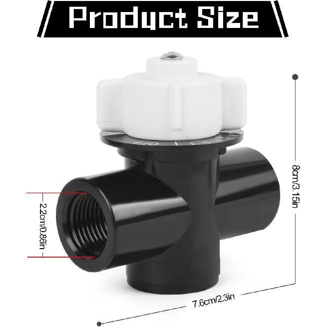 New R172086 1/2-Inch Control Valve Replacement, Chlorine Valve Compatible with Pentair Rainbow 320 322, 300-29X