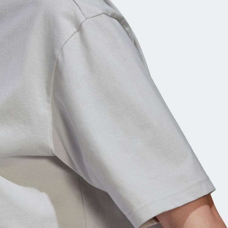 Adidas T-shirt à Manches Courtes Col Ras du Cou Patch Logo Trèfle Originals Color Block Tops Femme HT5978