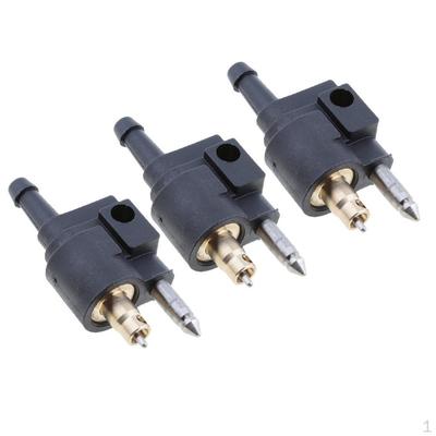 3x 1/4" Hose Line Tank Connector Joint for Outboard Motors