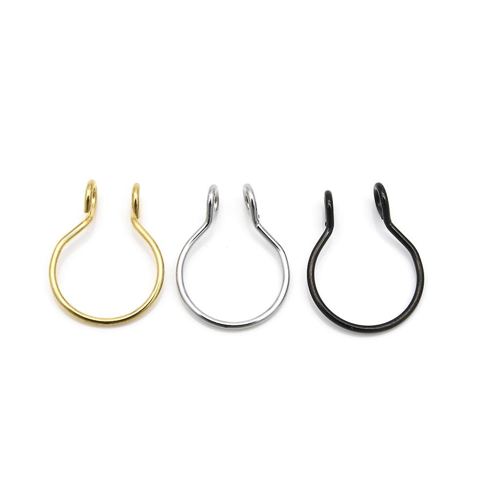 5pcs Unisex Fake Septum Clip On Non Piercing Swirls Septum Nose Ring Faux 5pcs Unisex Fake Septum Clip On Non Piercing Swirls Septum Nose Ring Faux