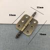 Decorative Antique Bronze Hinges with 6 Holes for Jewelry Boxes and Cabinets Iron Hardware for Various Applications