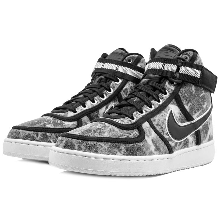 Nike Vandal High LX Mid Top Skateboard Shoes GS Black White AQ1269-001