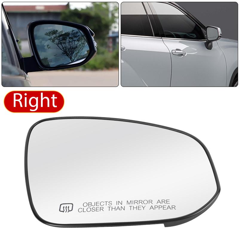 Auto Rearview Mirror Glass Heated Blind Spot For Toyota Highlander 2014-2025 Corolla Cross -2025 Grand Highlander -2025