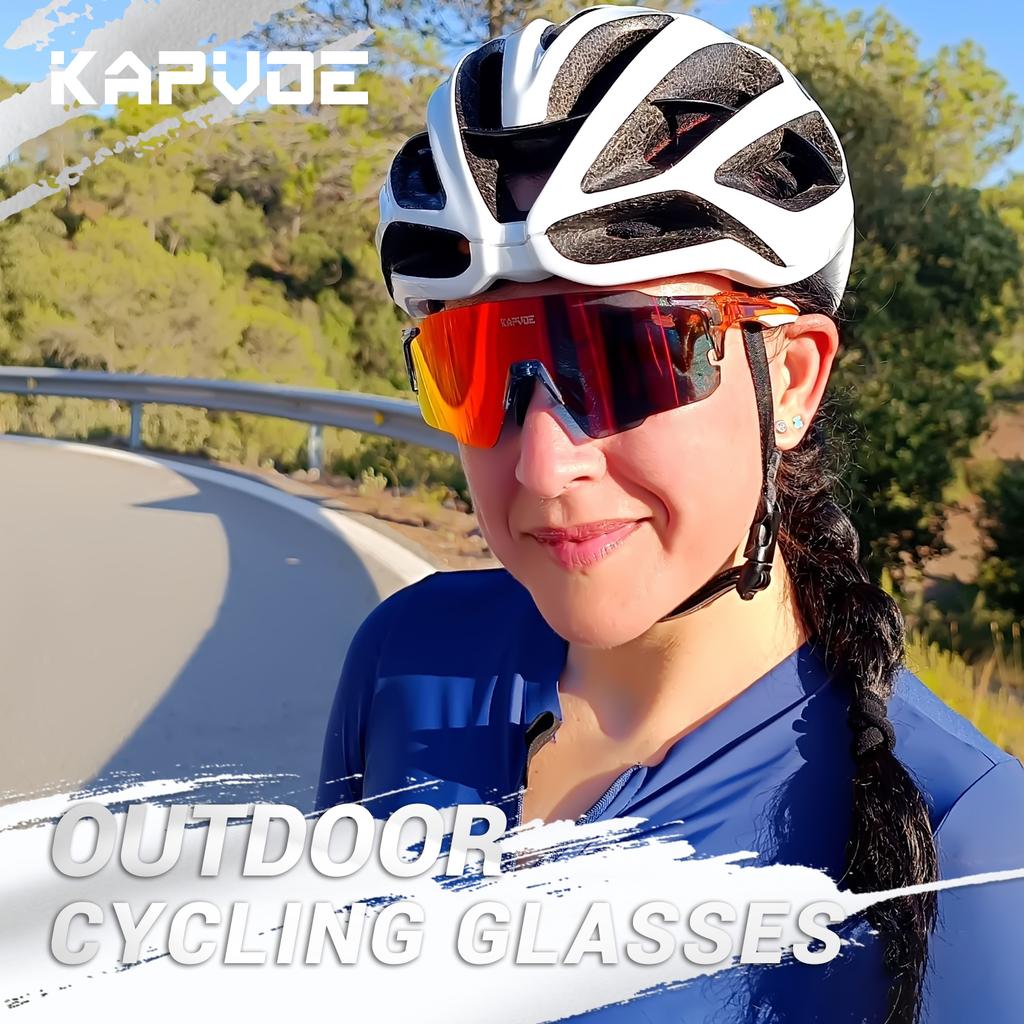 Kapvoe Men Polarized Cycling Sunglasses Beach Fishing UV400 Glasses Man MTB Eyepieces Woman Bike Goggles Bicycle Eyewear Sports 7