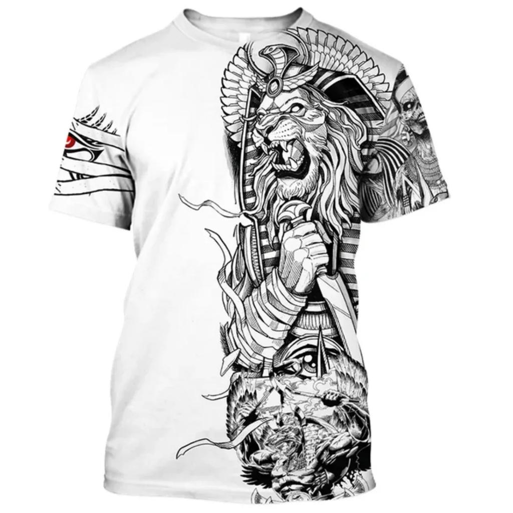 2025 Summer New Men's T-shirt Cartoon Fun Pattern Summer Loose and Casual Men's Round Neck T-shirt
