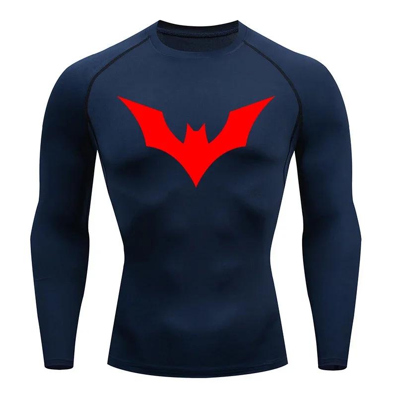 Trainning & Exercise Quick-drying Breathable Short-sleeved T-shirt Men's Compression Shirt Gym Superhero Sports Running T-shirt