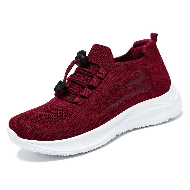 Boty Dámské 2023 Nové prošívané Dámské Boty Ležérní Šněrovací Pár Vycházkové boty Měkká podrážka Mateřská obuv