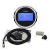ELING 3 3/8" 85mm Digital GPS Speedometer LCD Speed Gauge Odometer Course Mileage Adjustable 7 Backlights for Boat Snowmobile Car Motorbike Truck