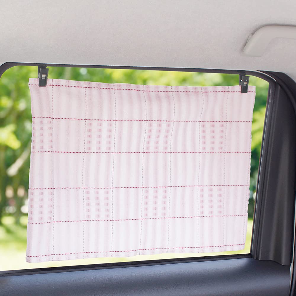 Tsuchiya Yac Car Interior Car Magnetic Accessories, Sunshade, Clip, 2-Pack, Black, L-24