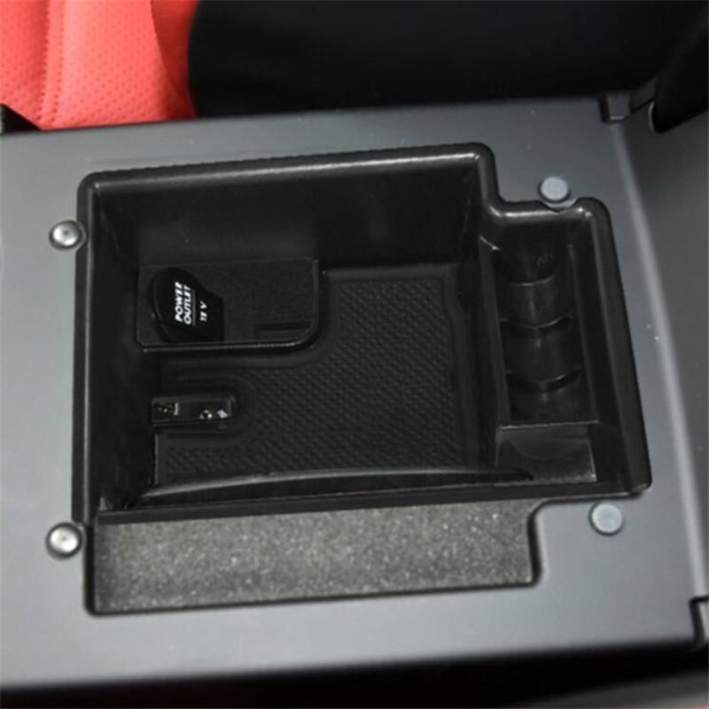 Automobile Armrest Storage Box For Porsche Macan Macan S 2014- Center Console Container Storage Organizer Accessories