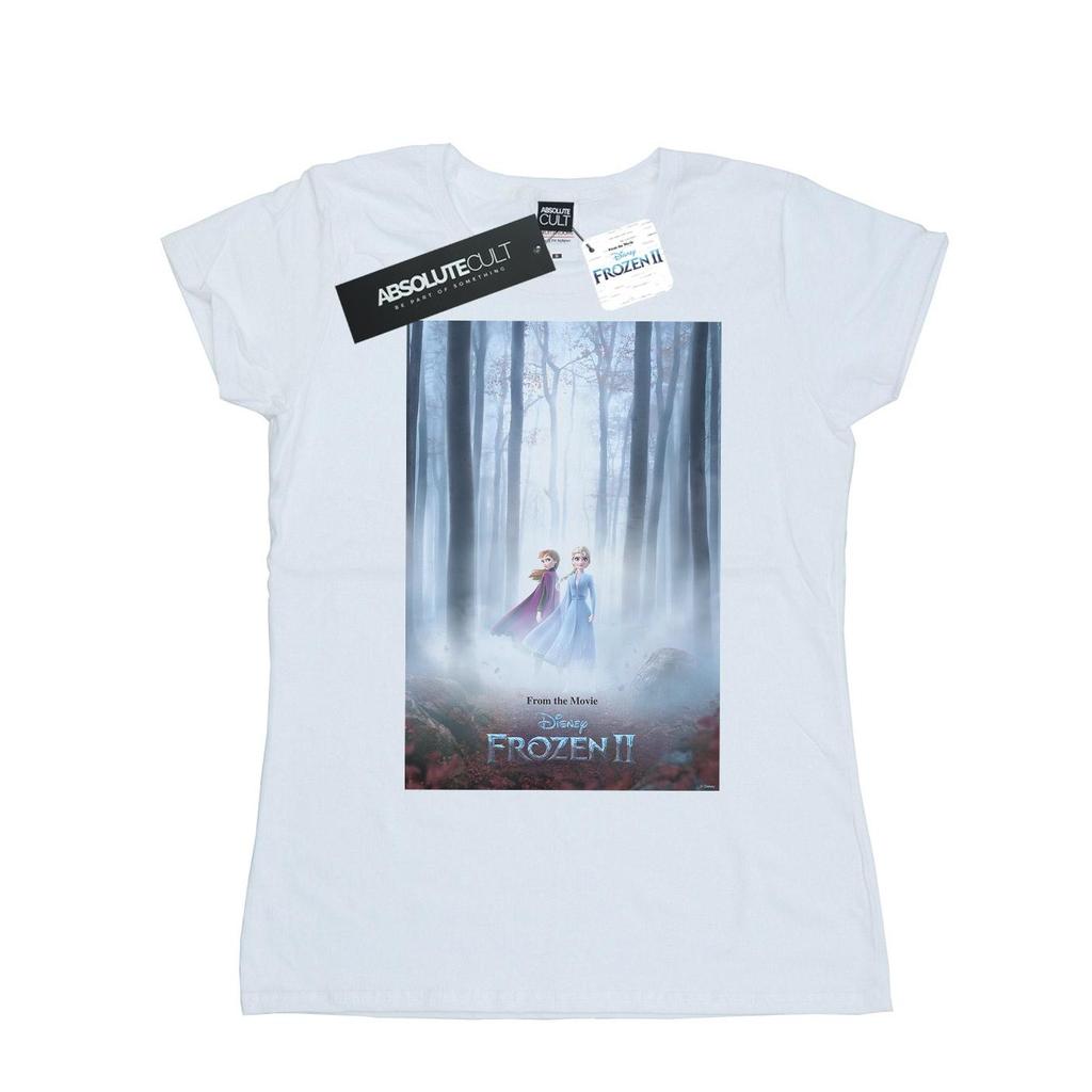 Disney Womens/Ladies Frozen 2 Movie Poster Cotton T-Shirt