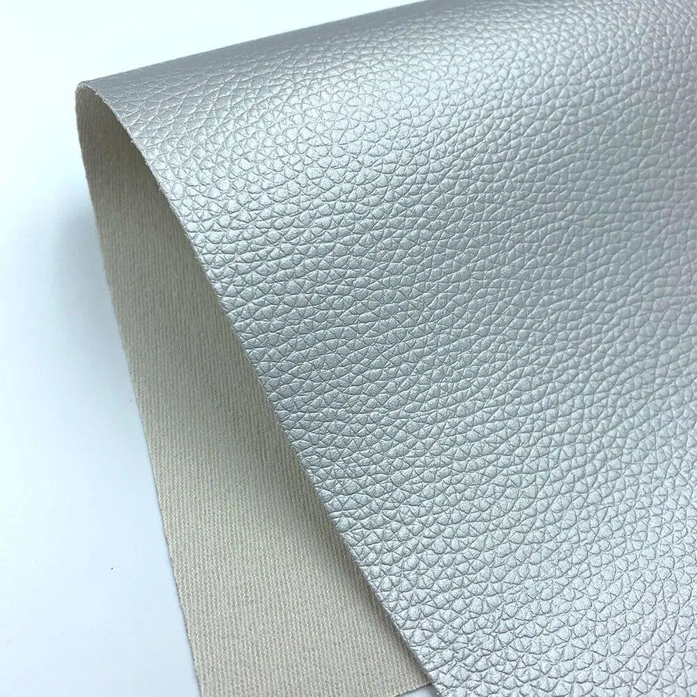 Litchi PU Leatherette Faux Leather Fabric Synthetic For Sewing Bow Bag Brooches Sofa Car Doll DIY Hademade Material